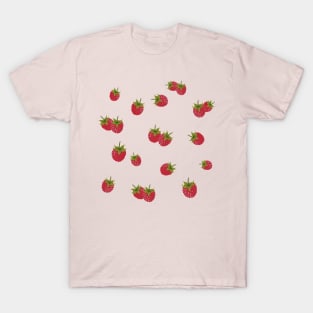 Sweet Raspberry Delight - Cute Raspberry Fruit Design for Food Lovers T-Shirt